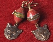 Serious Cat Earrings
