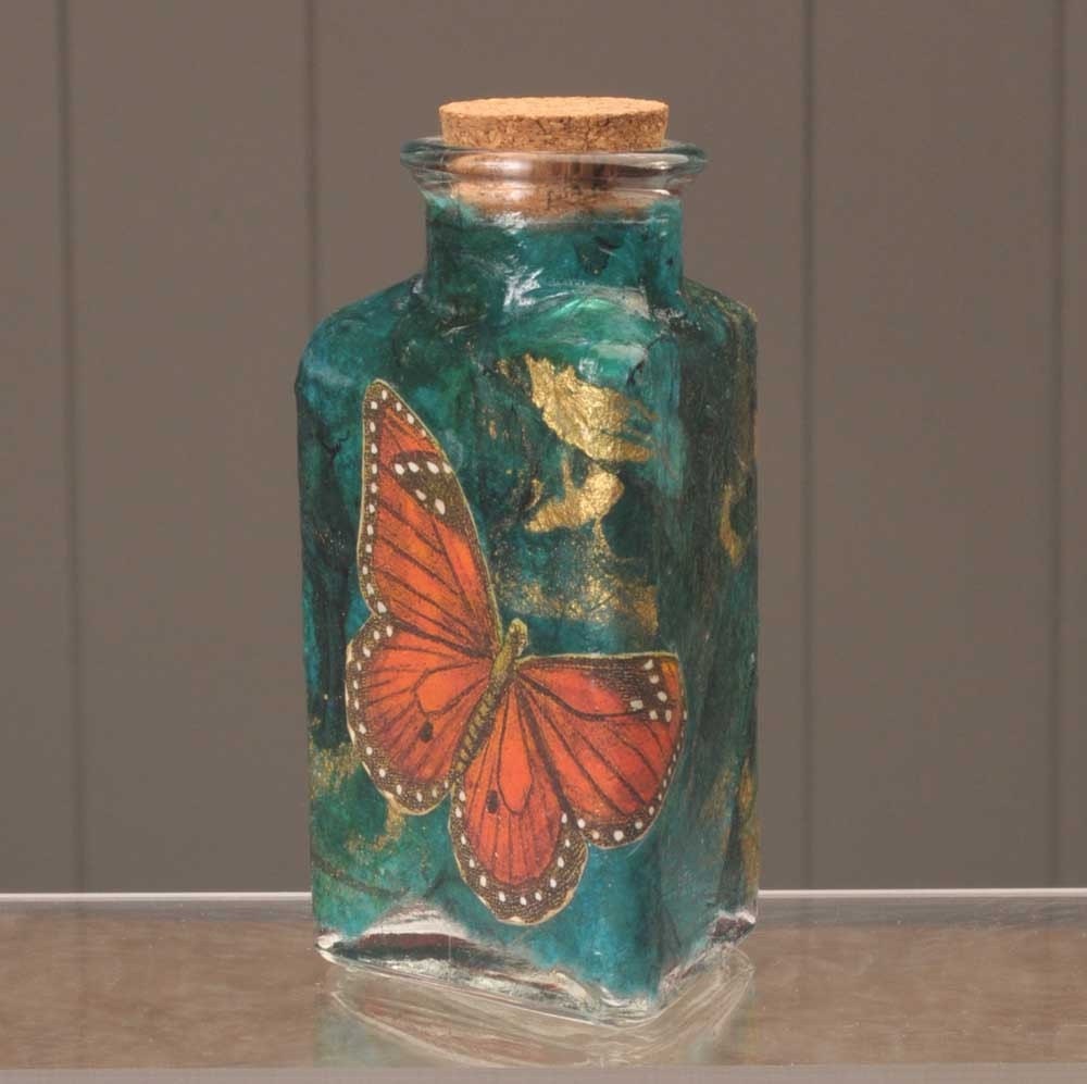 Butterfly Collage Jar