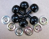 6 Black Ball Noses for Plush Toys Animals