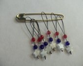 handmade SNAG FREE STITCH MARKERS - set SEVEN