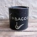 vintage c. 1930s hand painted tobacco tin // folk art