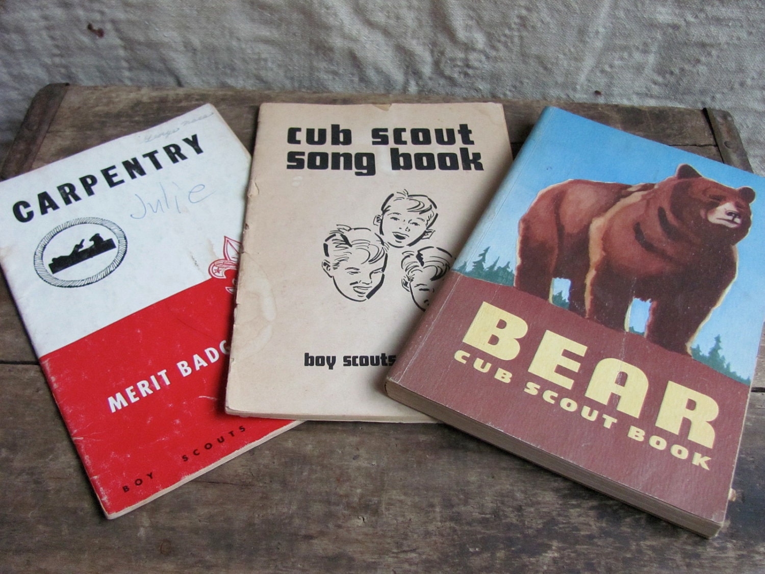 instant collection of boy scout books // vintage 1940s-1950s