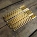 vintage c. 1960s set of 25 gold metal arrow cocktail picks // made in England (LAST SET)