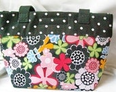 Medium Size Purse Floral Polka Dot Made To Order