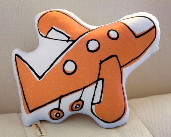 Airplane Pillow - Orange