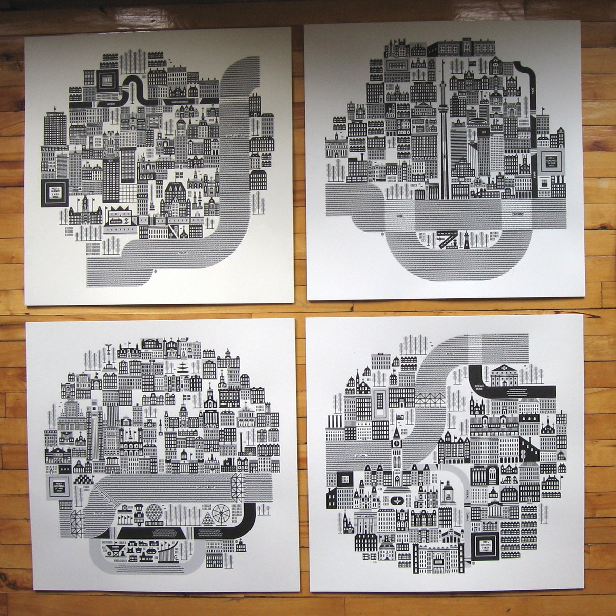 Ville de Montreal on 27 April 1967 Silkscreened Print 4th Ed.