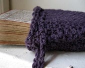Rustic knit drawstring tarot bag. Simple cotton pouch to hold your divination tools