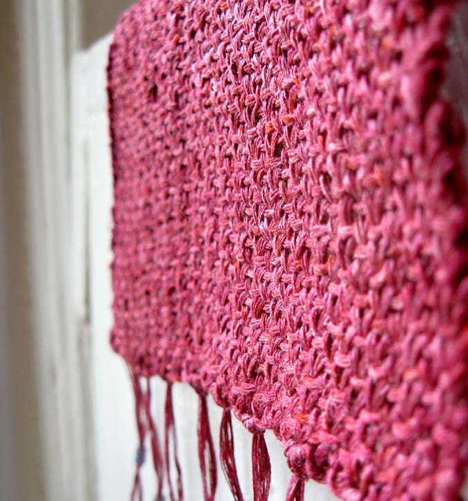 Knit altar cloth. mini size for personal home altars