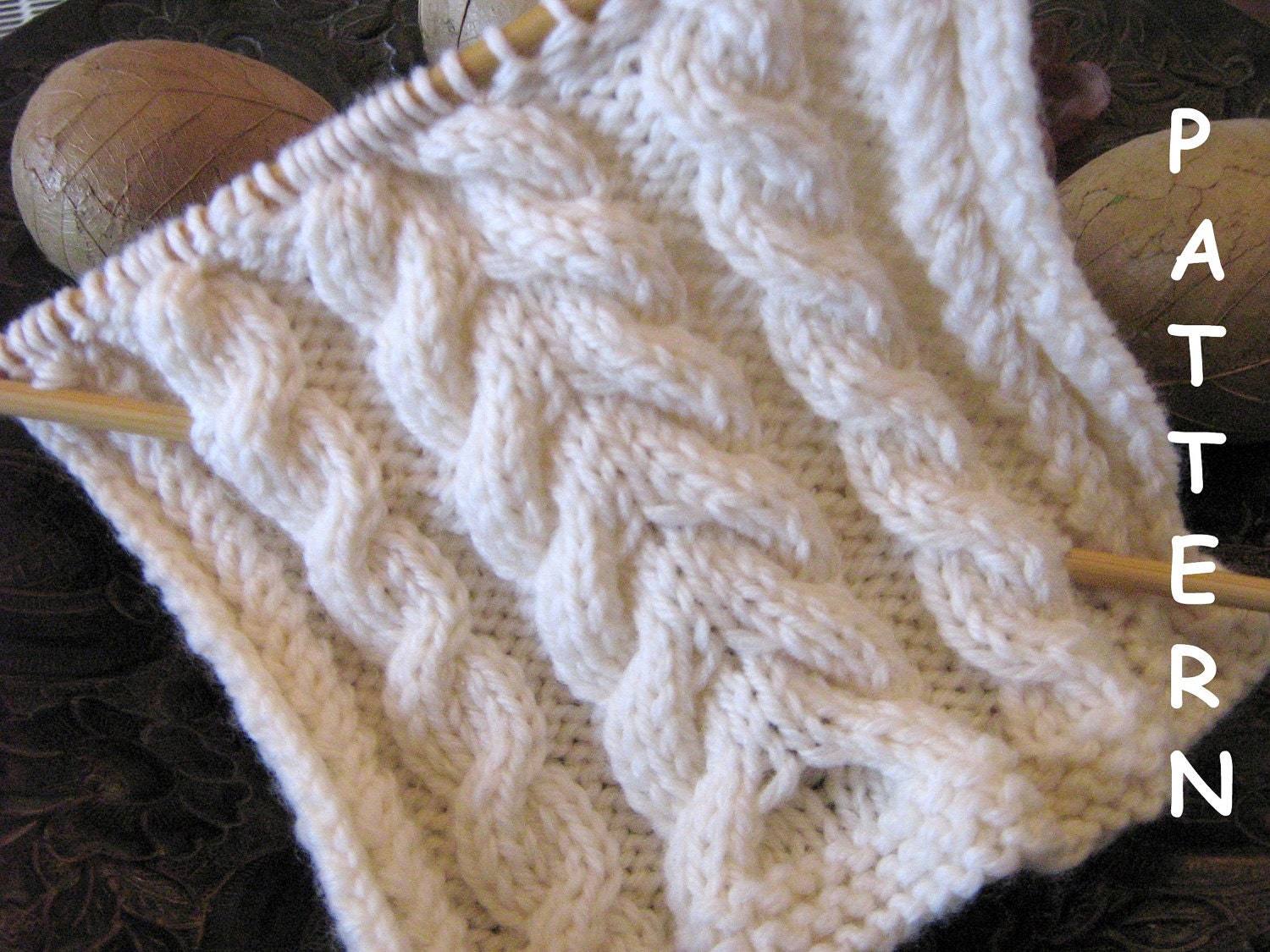 pdf Knitting Pattern - Cable Sampler Workshop