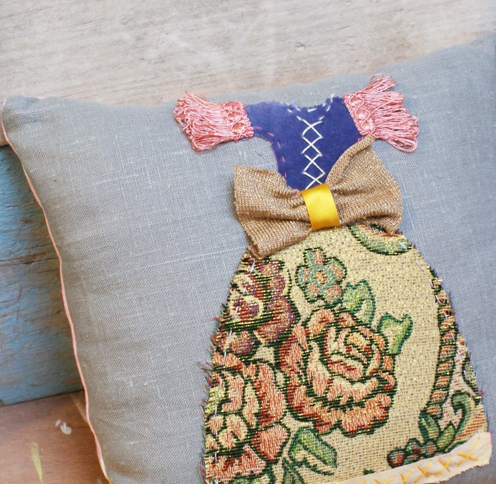 Dress Me Up, Collage Pillow