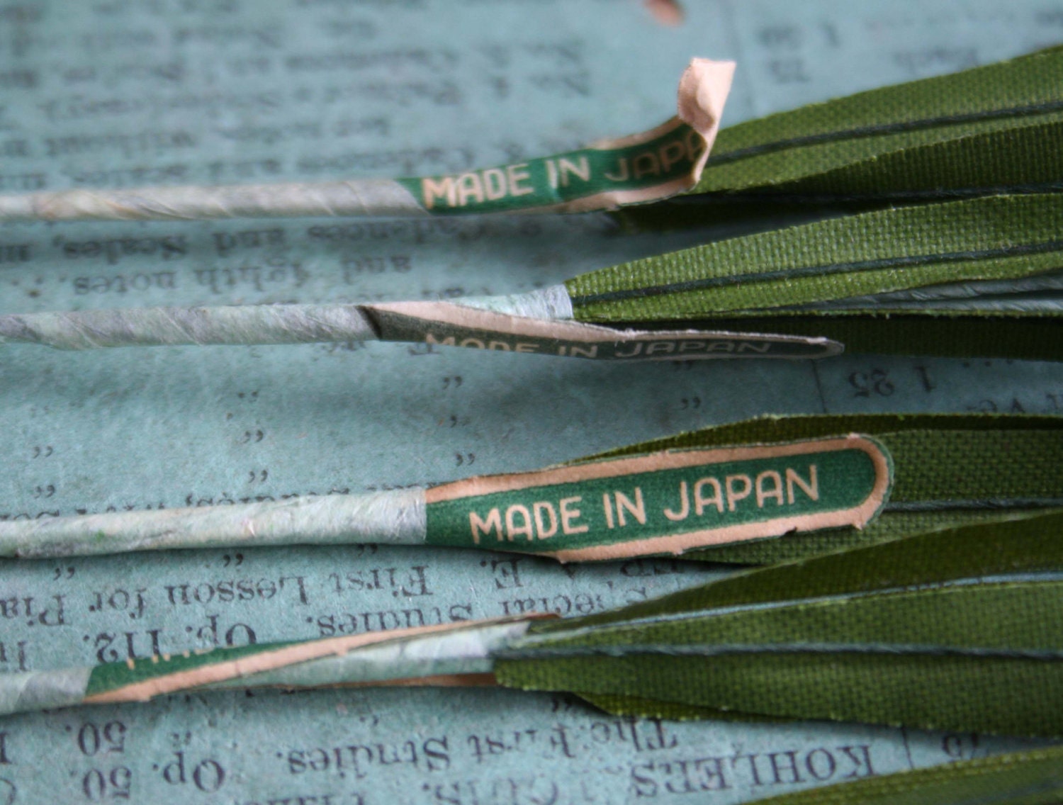 vintage millinery spun cotton cattails made in Japan