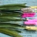 vintage millinery spun cotton cattails made in Japan