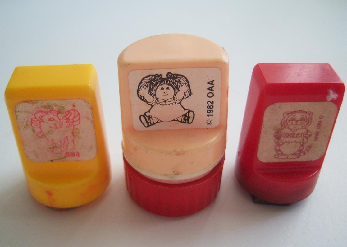 6 80's Toy Character Stamps