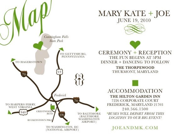 Custom Wedding Map Printable DIY digital PDF