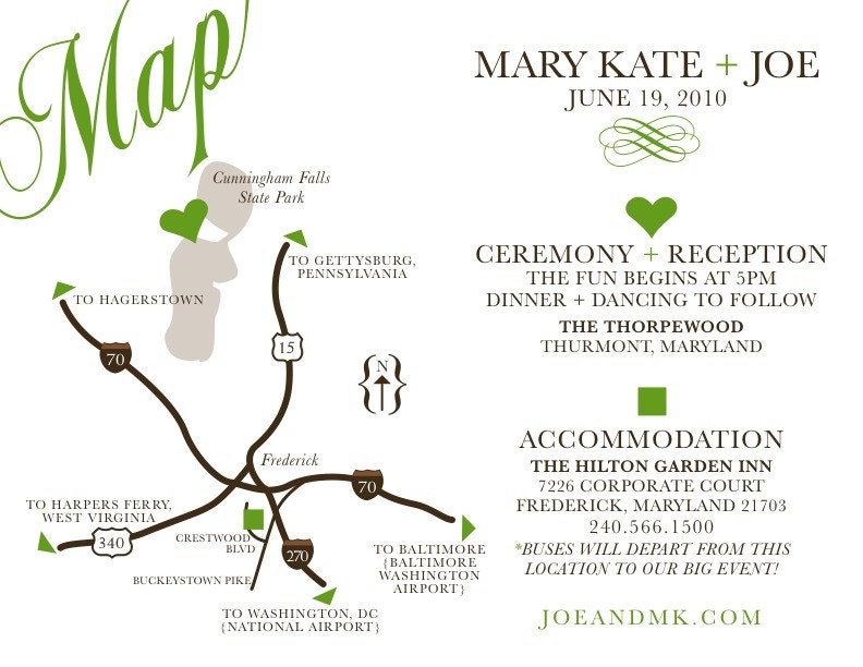 Custom Wedding Map Printable DIY digital PDF