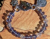Quartz Handcrafted Artisan Sterling Silver Bracelet