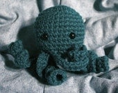 Octopus Amigurumi: Crochet Plush in Aqua/Teal