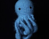 Fuzzy Blue Octopus Amigurumi
