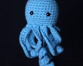 Bright Blue Octopus Amigurumi