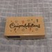 Congratulations rubber stamp unused from 2003