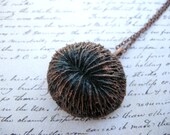 Copper Mushroom Coral Necklace