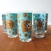 Set of 6 Atomic Barware Starburst Glasses