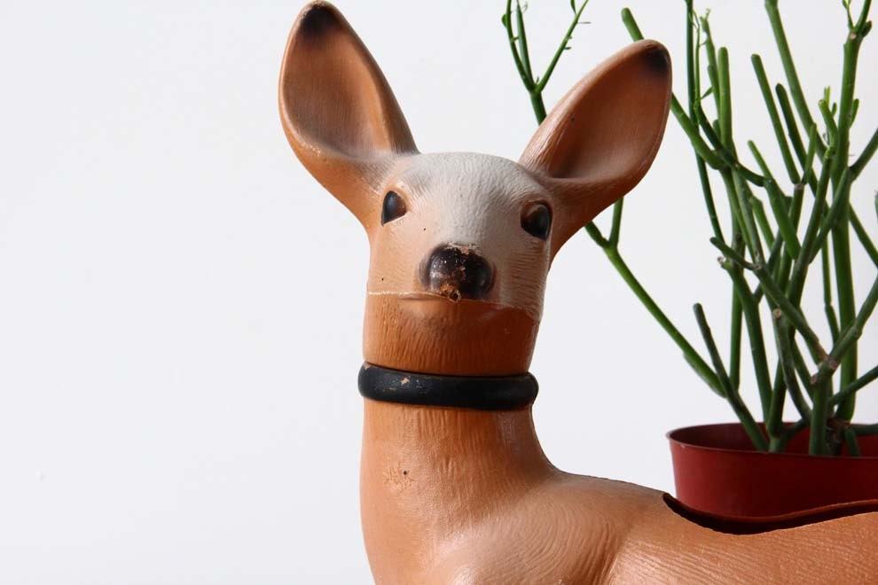Vintage Doe Planter