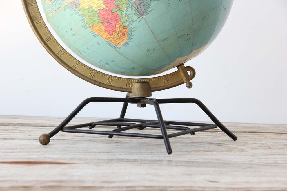 Vintage Atomic Colorful Globe