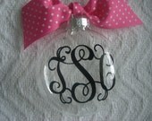Personalized Monogrammed Ornament