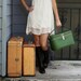 VINTAGE Moss Olive Green TRAIN CASE Luggage Amelia Earhart