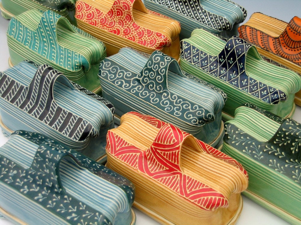 Handmade Butter dish with butter knife