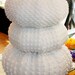 Recycled Chenille Sea Urchin Pillow - Large- white