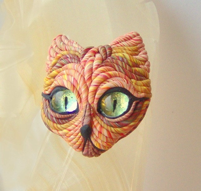 Cat Face Brooch Pin