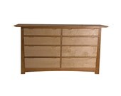 Birdseye Maple and Cherry dresser Enso Japaneses style