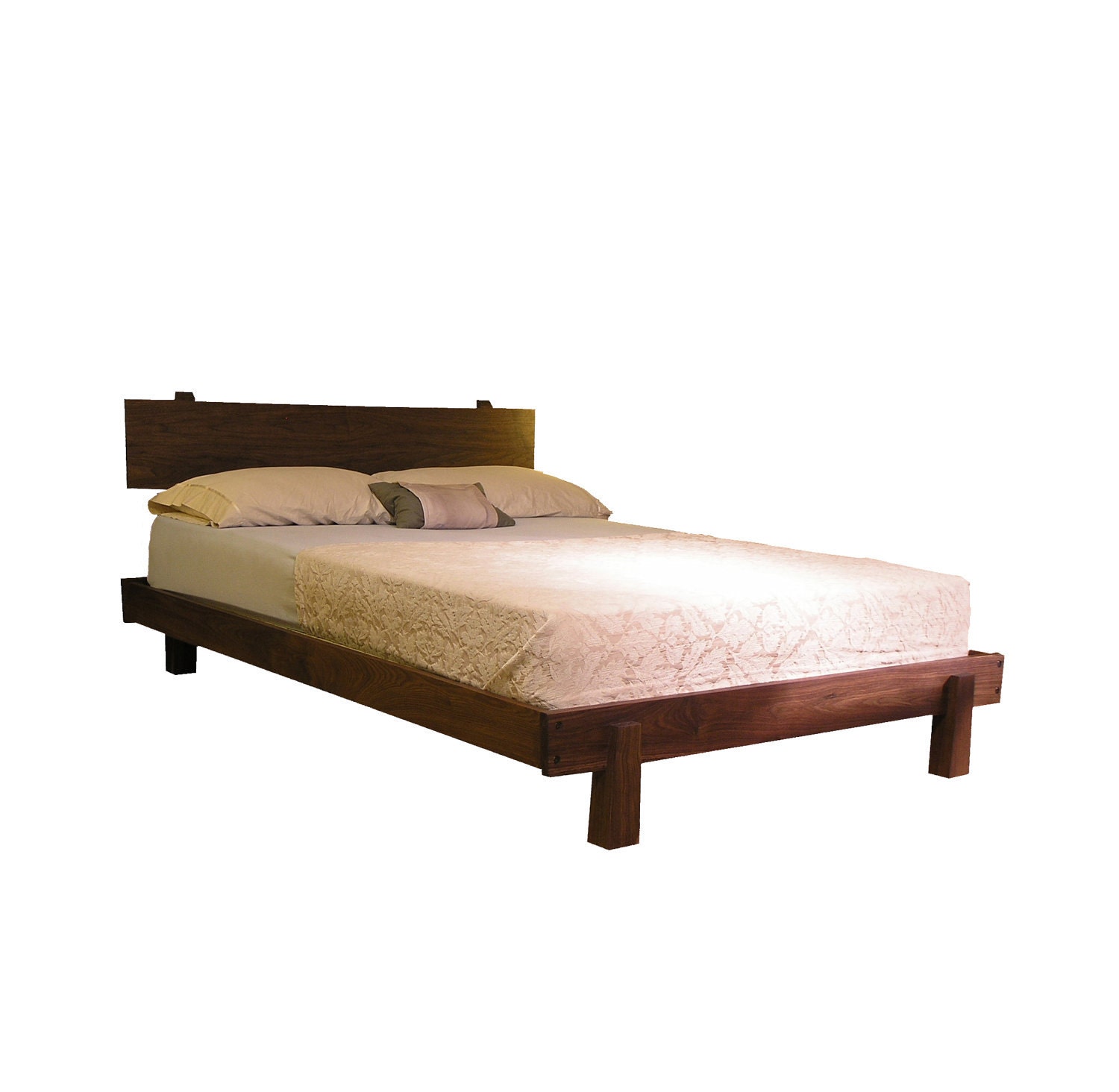 ENSO Queen Walnut Bed Frame
