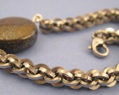Industrial Jens Pind Chainmaille Bracelet with Bronzite Coin