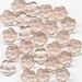 Vintage Pink Flower Beads 9mm Glass W. Germany
