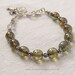Irish Rosary Bracelet Celtic Claddagh Symbol Green Bohemian Glass Prayer Beads