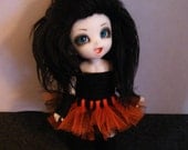 black & orange pkf/lati yellow/monster high/blythe tutu.
