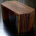 Unique Modern coffee table, walnut wood & cherry, Free continental US shipping