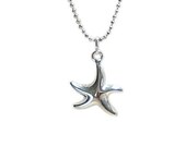 Charity Auction I  Sterling Silver Starfish Star Fish Necklace for HerHeartsWish.org