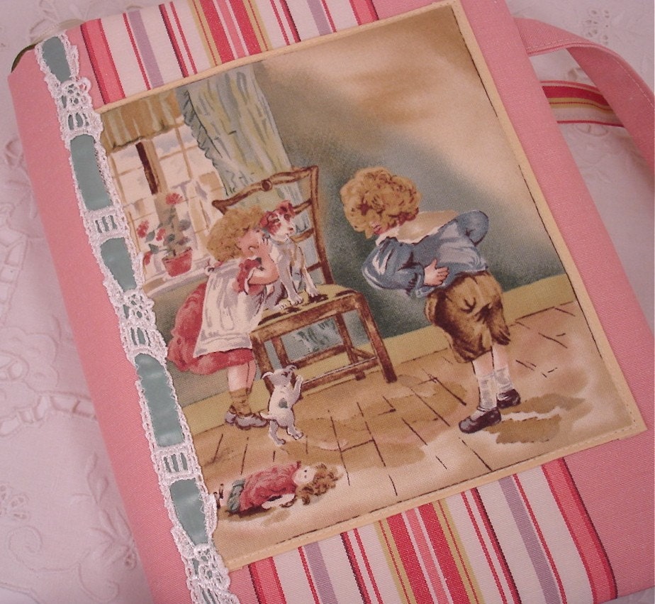 Antique Victorian Appliqued Bible or Hardbound Book Cover