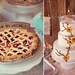 As seen in MARTHA STEWART WEDDINGS wood cake flag banner