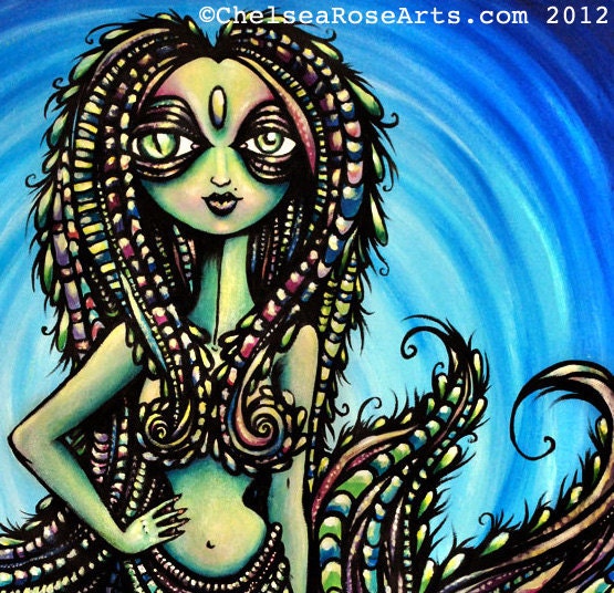Merlady canvas print