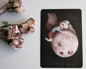 Fairy Moon - Postcard by Meluseena