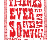 Card: Thank you ever so much