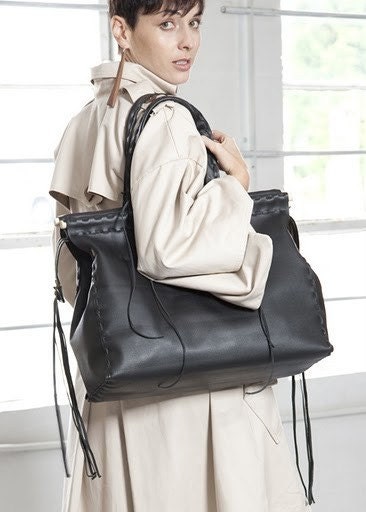 Large Leather Carryall