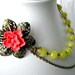 Empress Chartreuse Sakura II Necklace