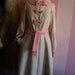 SALE Cream and Pink winter coat