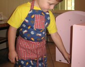 Child's Apron - Rockets